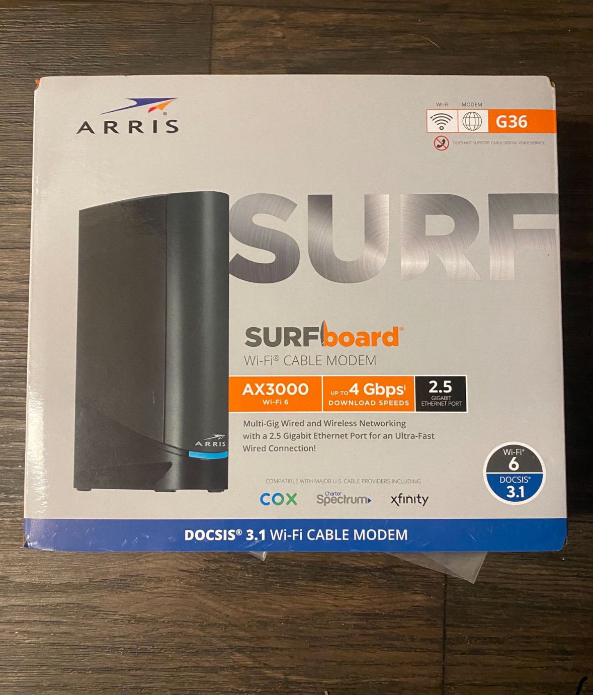 ARRIS - SURFboard DOCSIS 3.1 Multi - Gig Cable Modem & WiFi 6 Router Combo