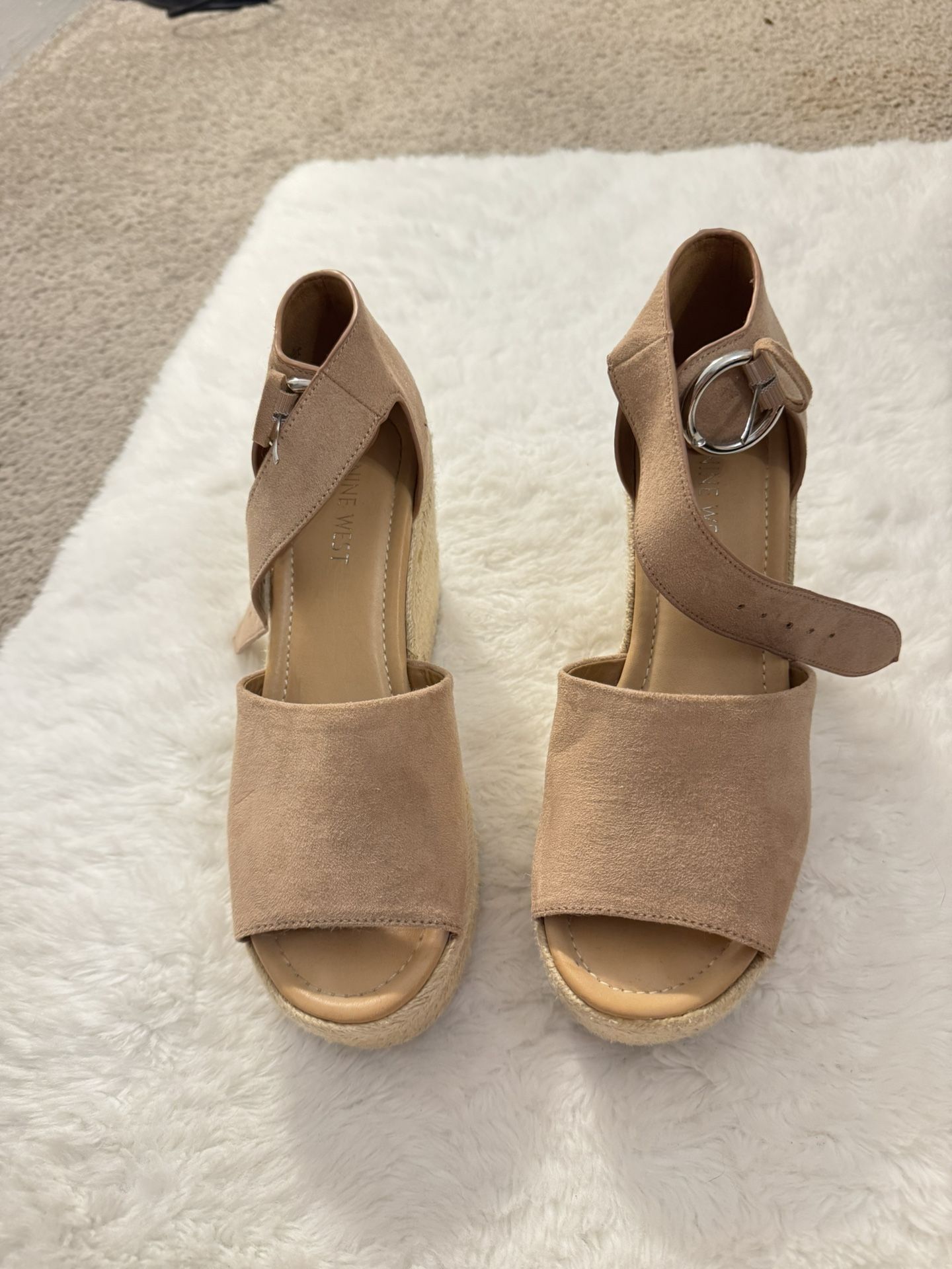 Nine West Platform Wedge Sandals Size 7.5 M