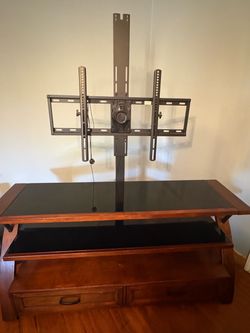 TV Stand with Integrated TV Mount