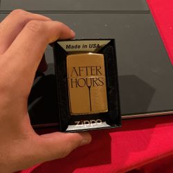 After Hours Zippo Lighter. Very Rare Item. Been Keeping In My Drawer Ever Since I Got It. Very Cool Collectors Item. 