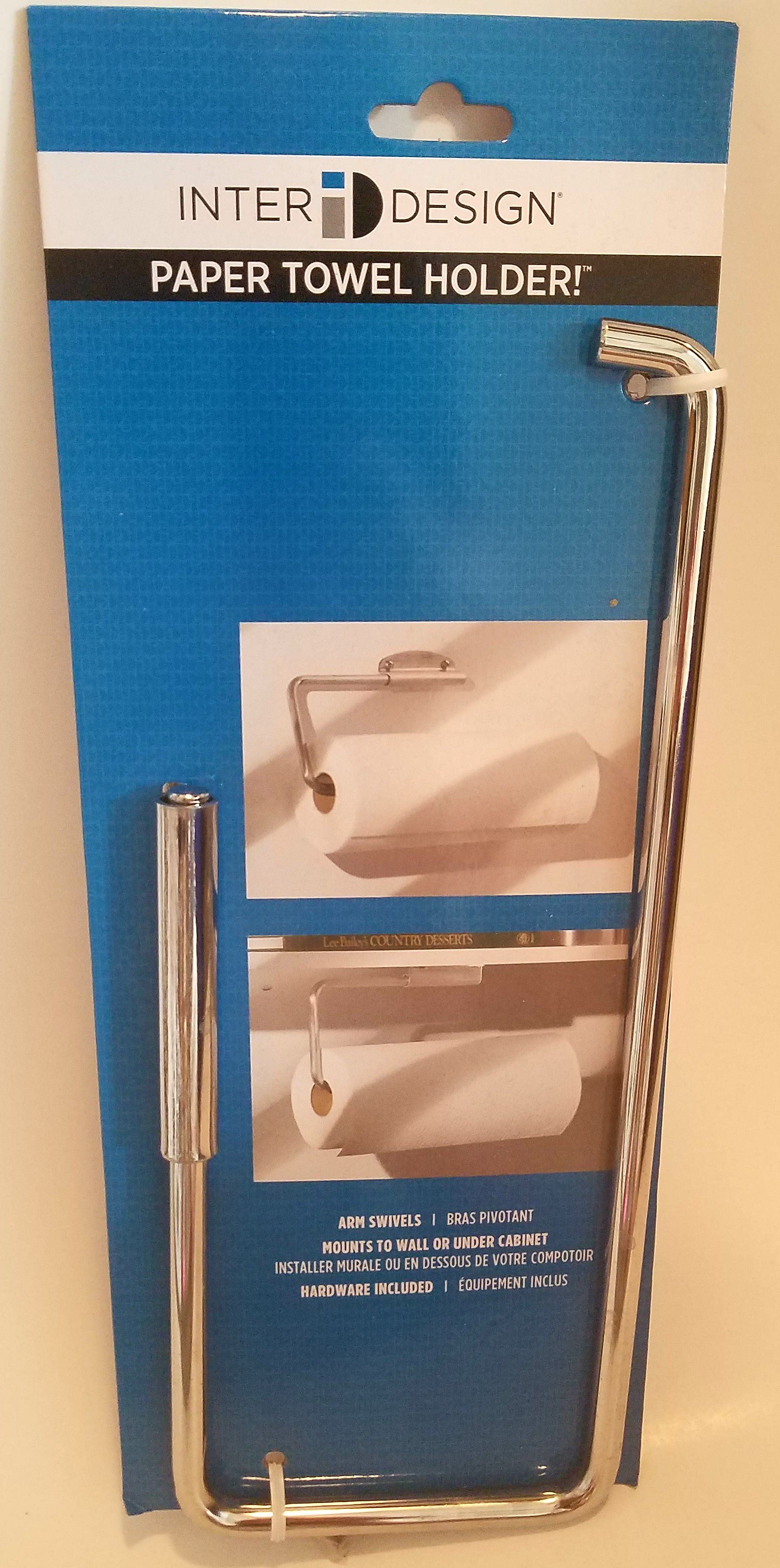 Paper towel holder for kitchen - wall mount or under cabinet mount