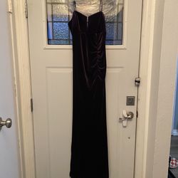 Deep Purple Velvet Dress