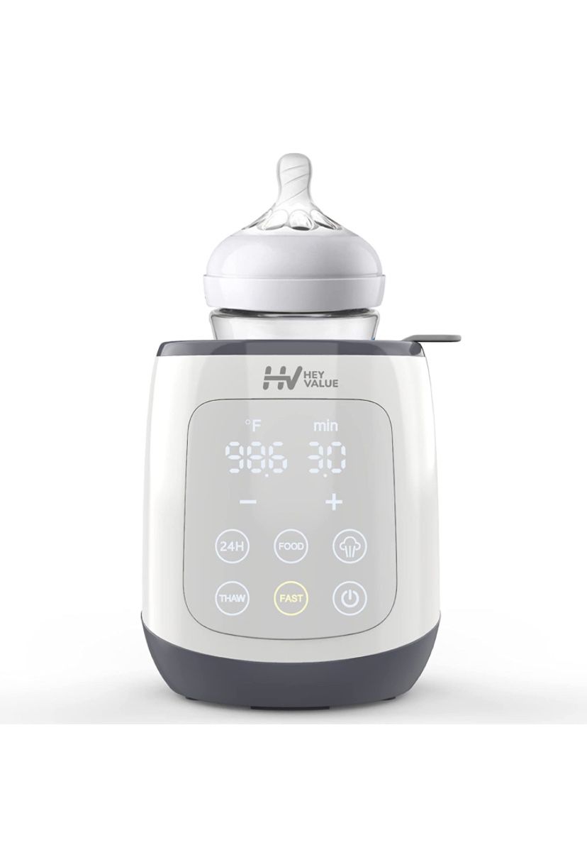 Bottle Warmer, Baby Bottle Warmer 5-in-1 Fast Baby Food Heater&Thaw BPA-Free Milk Warmer with LCD Display Accurate Temperature Control for Breastmilk 