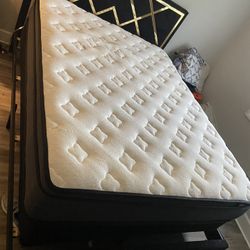 Queen Box Spring Mattress And Bed Frame 