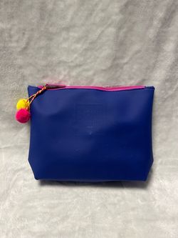 BoxyCharm Blue small waterproof zip up travel Cosmetic Makeup Bag Toiletry pouch
