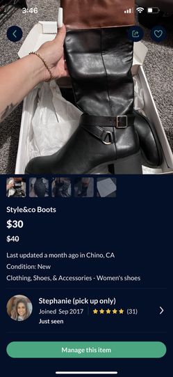 Woman’s Boots Size 9 