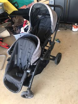 Kids double stroller