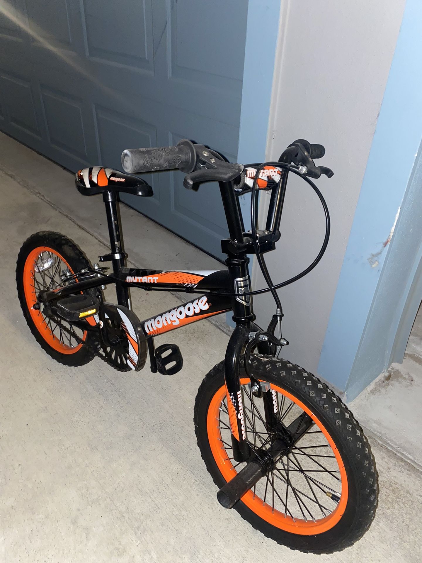 Mongoose Mutant Kids BMX Style Bike, 16 wheels, Kids Ages