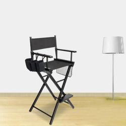 OmySalon 2 Silla de directores de 31 pulgadas de alto, plegable de madera portatil para maquilladores, espectáculos de manualidades y asientos al aire