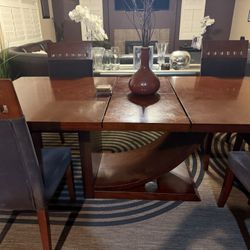 Beautiful brown dining room table