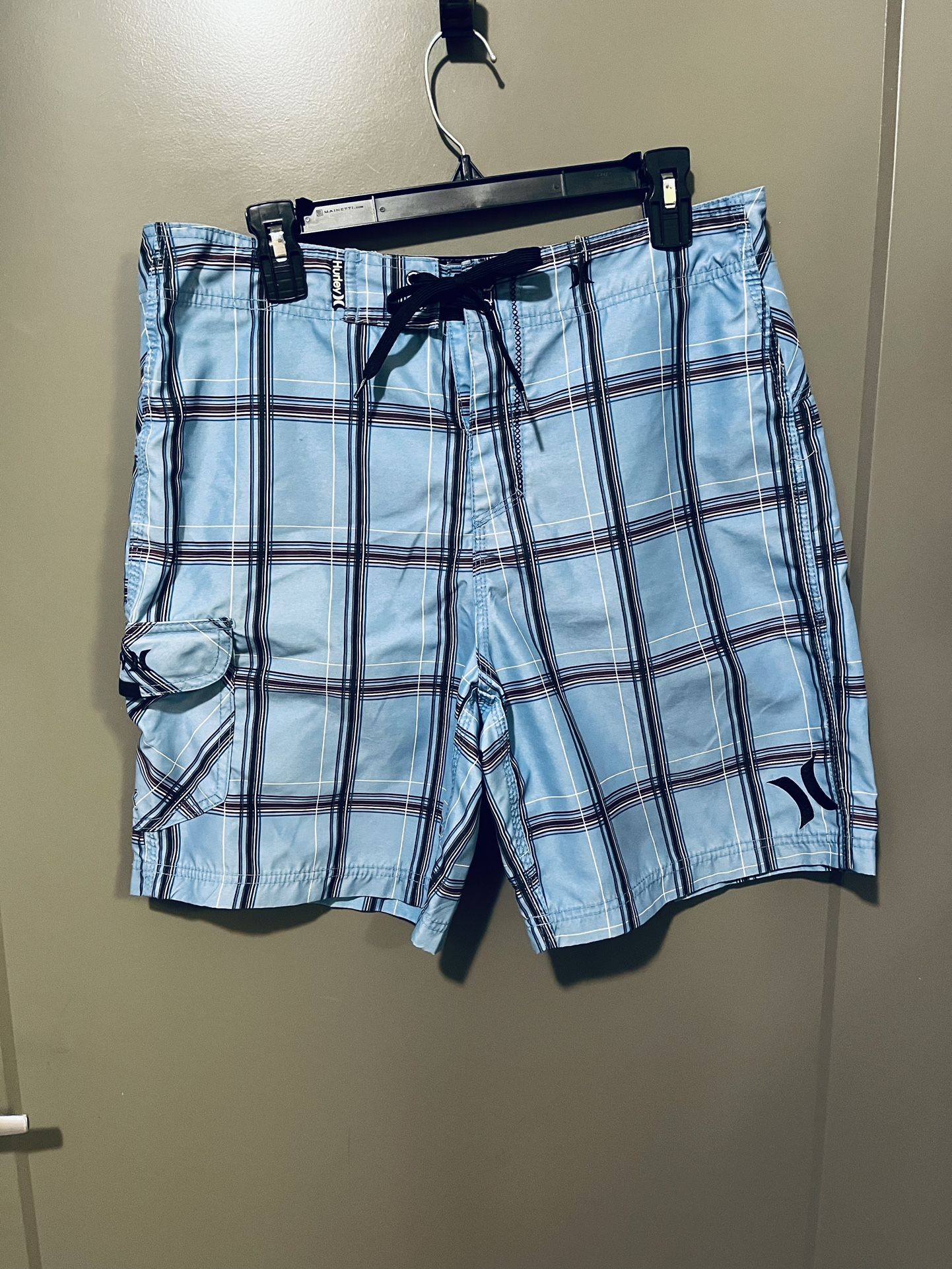 Hurley Swimming Board Shorts Blue Mans Polyester (35" Waist)