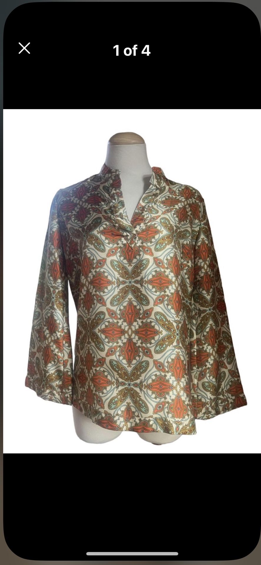 Talbots silk Blouse