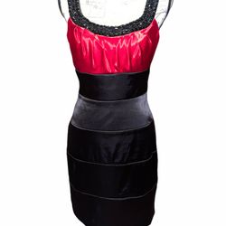Women’s Red Black Party Dress 