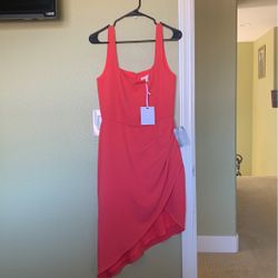 Hot Pink Formal MIDI Dress- Brand New 