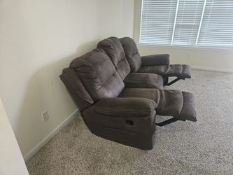 Ashley 3 seater manual recliner