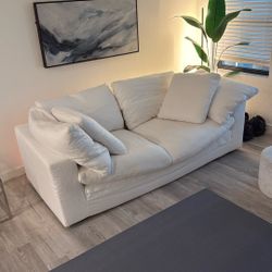 RH CLOUD SOFA 7’ Washed Belgian Flax Linen