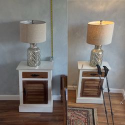 Jonathan Y Mercury Glass Lamps x2