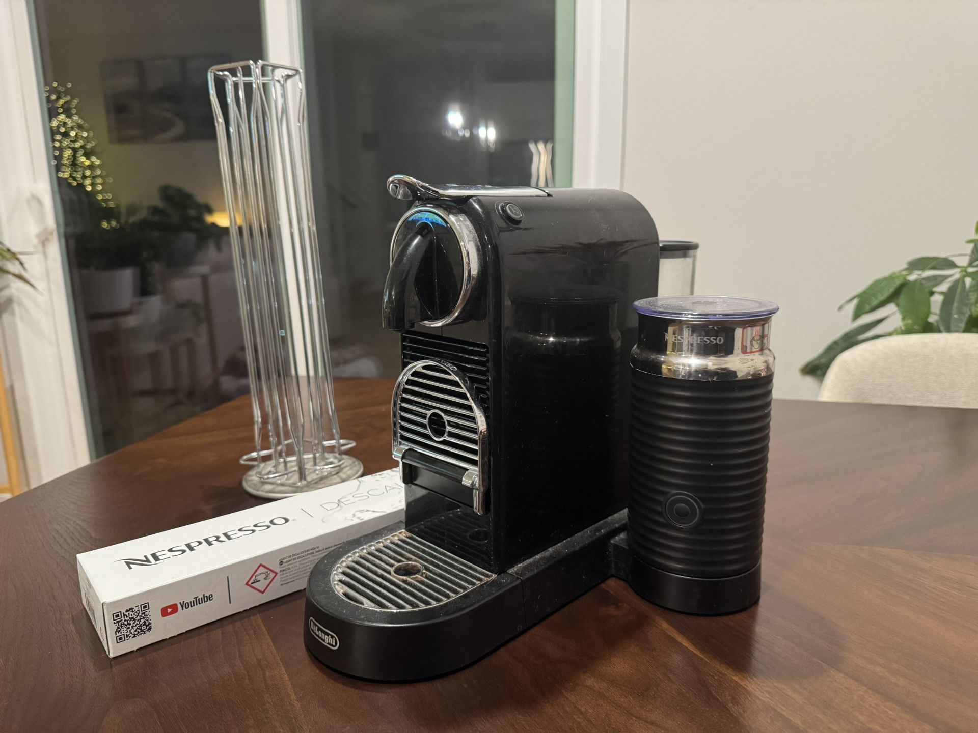 Nespresso CitiZ Coffee and Espresso Machine by De'Longhi with Milk Frother And Capsule Storage