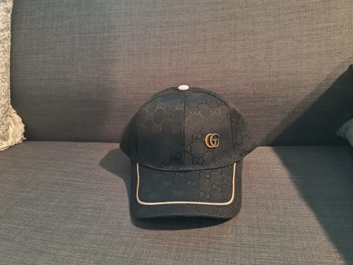 Black Gucci GG Hat