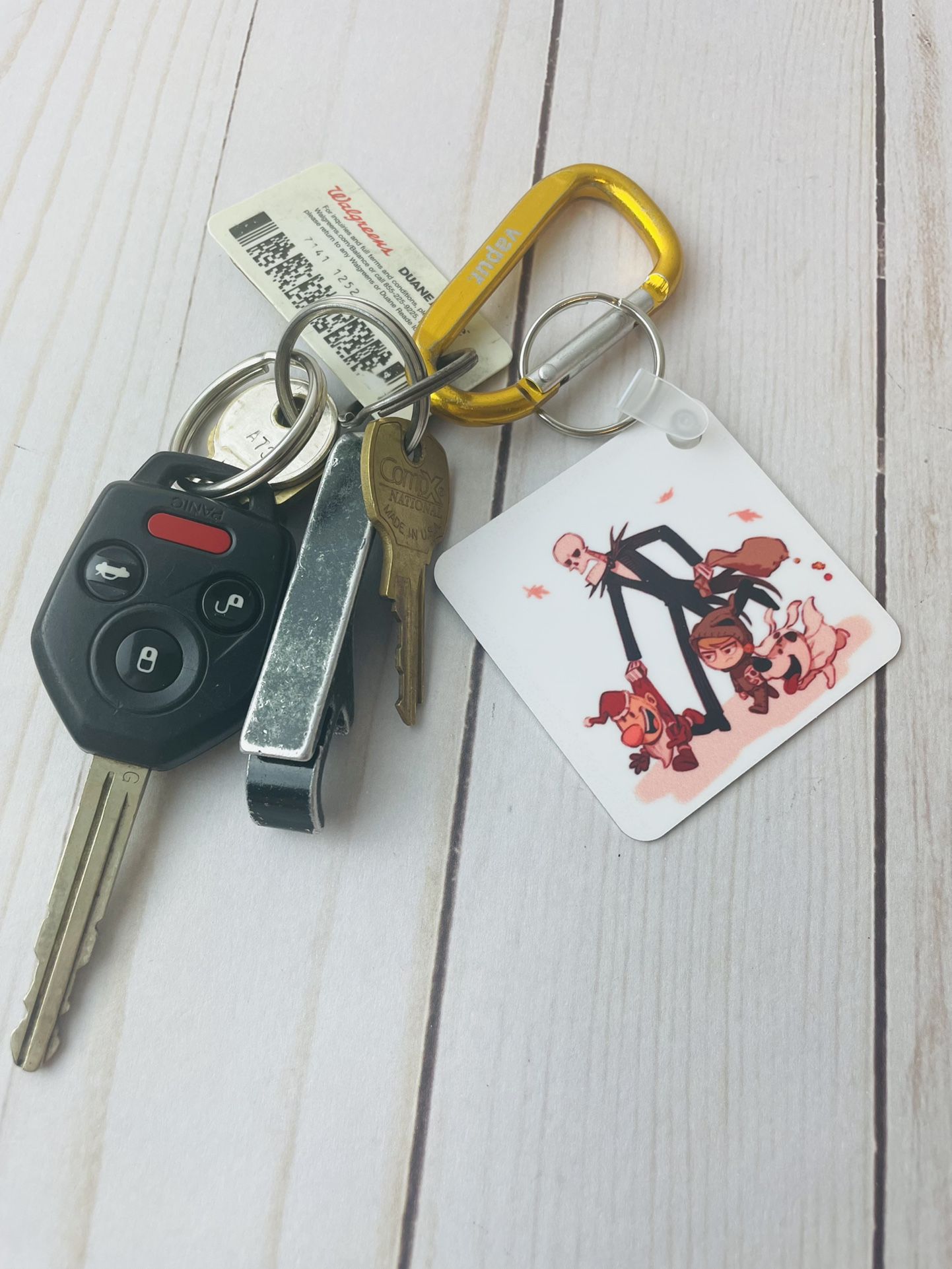 Handmade Aluminum Billy And Mandy Keychain