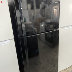 Whirlpool Top And Bottom In Glossy Black Open Box