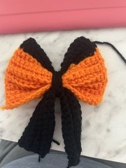 Handmade crochet hairbows