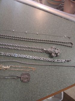 7 necklaces    some 50 years old