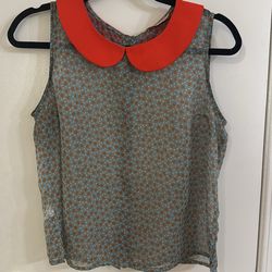 Mía by Andrea Collection Peter Pan Collar Blouse