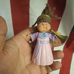 Vintage Cabbage Patch Action Figure 1994 Angel With Wings And Horn Brown Hair Blue Eyes