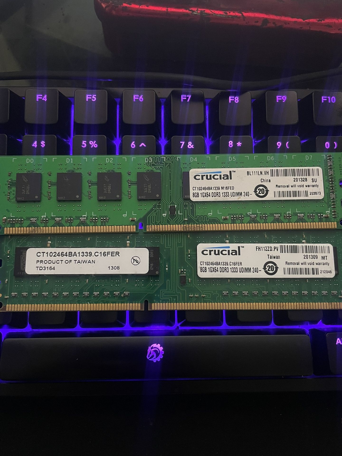 CPU, CPU Fan, 2x8gb DDR3