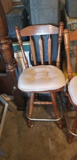 Oak bar stools