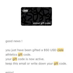 Ciele Gift Card