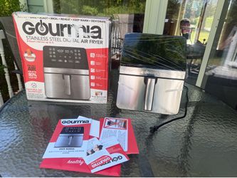 Gourmia 8-Qt Stainless Steel Digital Air Fryer – Brand New Open Box