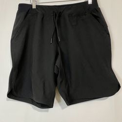 Lands’ End Women’s Swim Shorts Solid Black Size 10 Petite NWOT