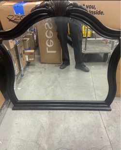 Black dresser mirror