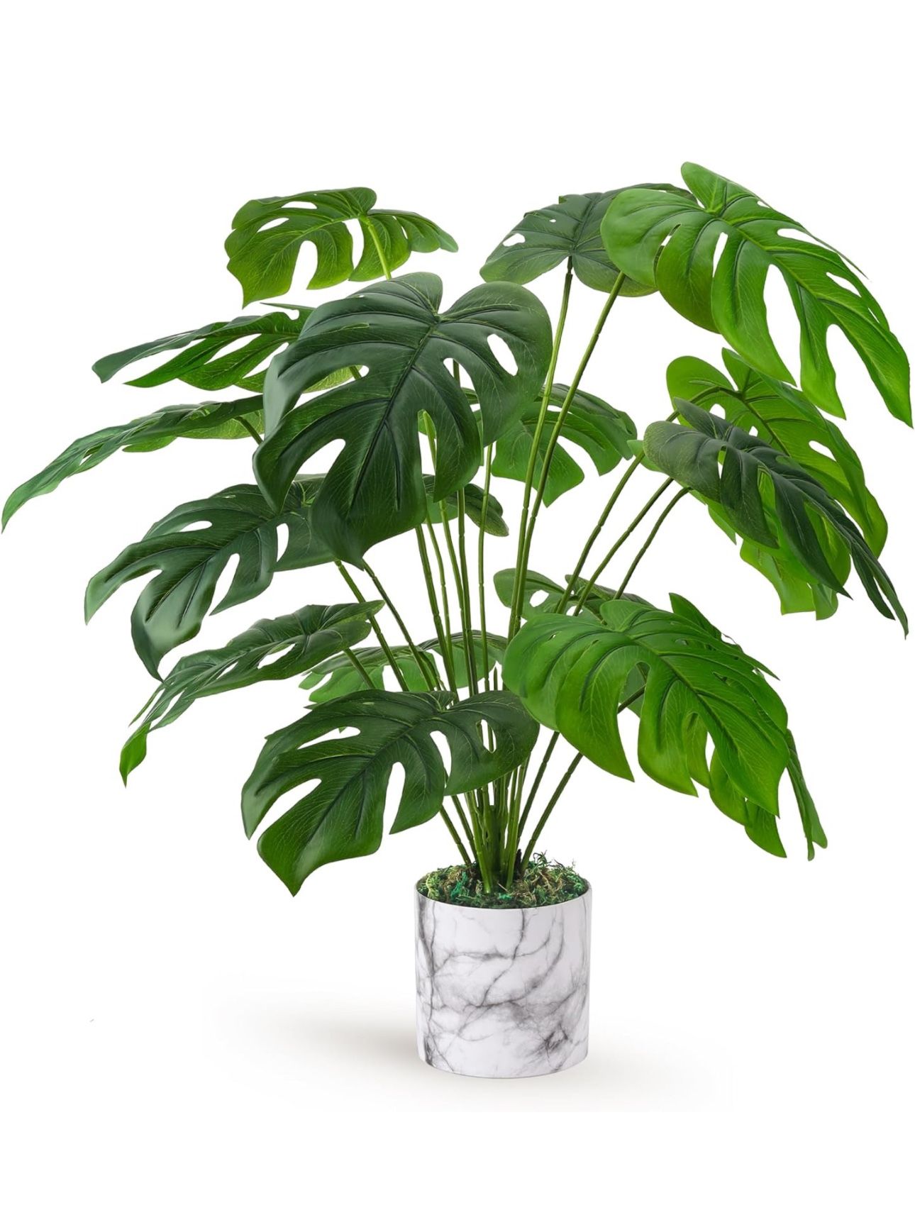 28" Fake Plants Tall Artificial Faux Plants in Pot for Home Farmhouse Bedroom Living Room Decor Indoor