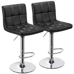 Barstools Black leather