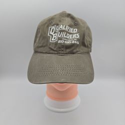 Outdoor Cap Qualified Builders Grand Blanc Michigan Green Adj. StrapbackHat.  4