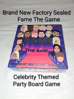 Brand New Factory Sealed Fame The Game Celebrity Party Board Game