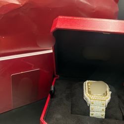 Men’s Moissanite Cartier Watch 