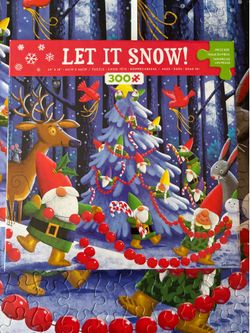 Puzzles 300 Pieces Let It Snow Winter