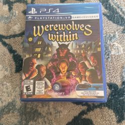 NEW PS 4 game- werewolves within ($15)