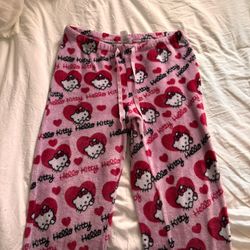 Hello Kitty Super Soft Fleece Pj Pants Loungewear 