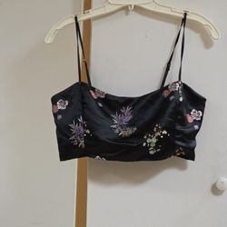 Brocade Crop Top
