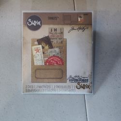 Tim Holtz Sizzix Alterations Thinlets Dies - Stitched Slots 