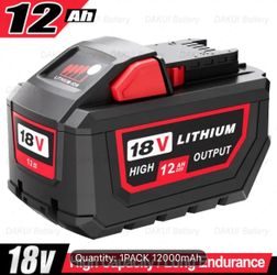 12 Ah 18V Lithium Battery For Milwaukee 