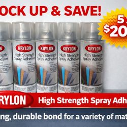 Spray Glue $20.00 X For 5 Cans 