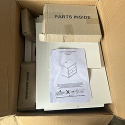 New In Box White Nightstand 