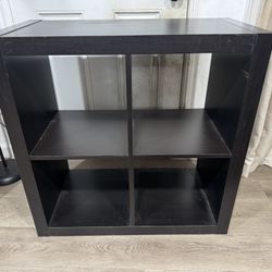 Dark Brown 4 Cubed Organizer/ Book Shelf 
