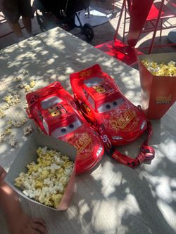Lighting McQueen popcorn bucket